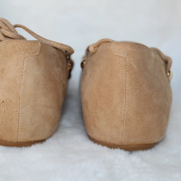 AMALFI by Rangoni Firenze.  Cashmere  (Desert Suede) FLAT SHOES --- NWT - Picture 12 of 15